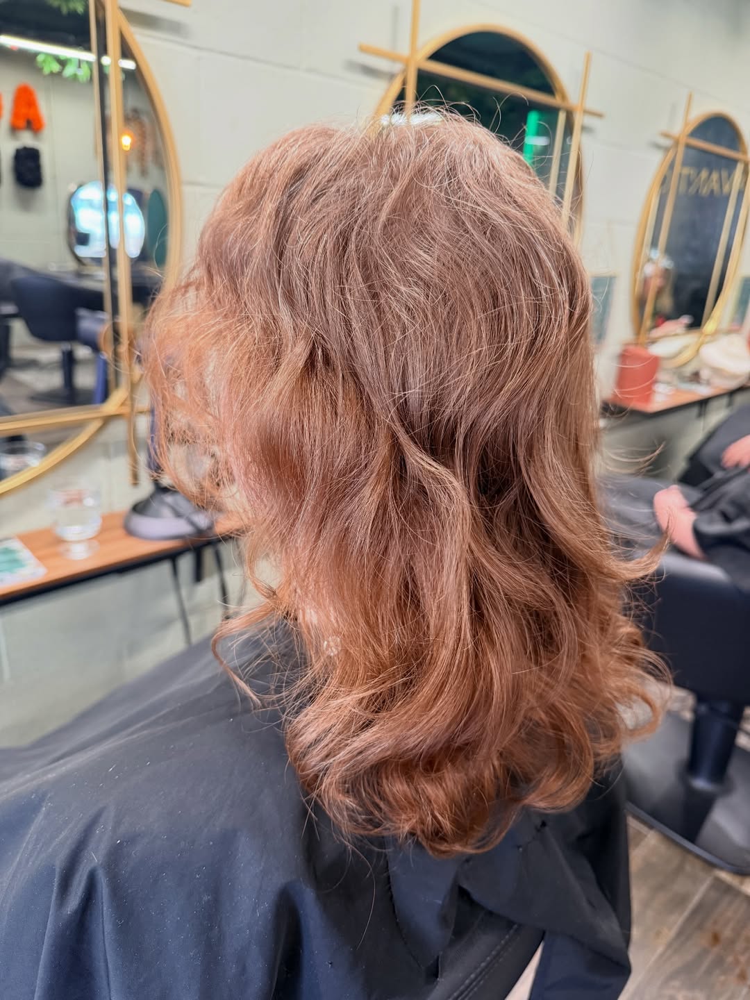 short curly hair cut with layers and texture